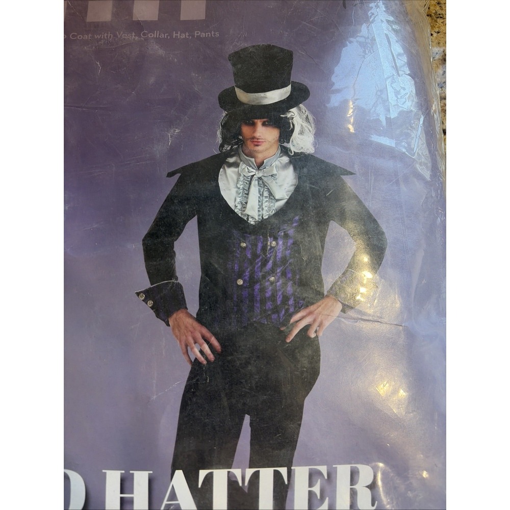 Hauntlook Dark Mad Hatter Dress Up Halloween Costume‎ Adult Mens Medium NEW NWT - Picture 5 of 9